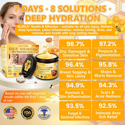 【𝟐𝟎𝟐𝟔 𝐍𝐞𝐰 𝐔𝐩𝐠𝐫𝐚𝐝𝐞: 𝟖𝟎% 𝐎𝐅𝐅】📎🍯Aeehfeng® Bee Venom Skin Restoration Cream – with Royal Jelly, Hyaluronic Acid and Bee Venom for skin hydration, elasticity, anti-aging & repair