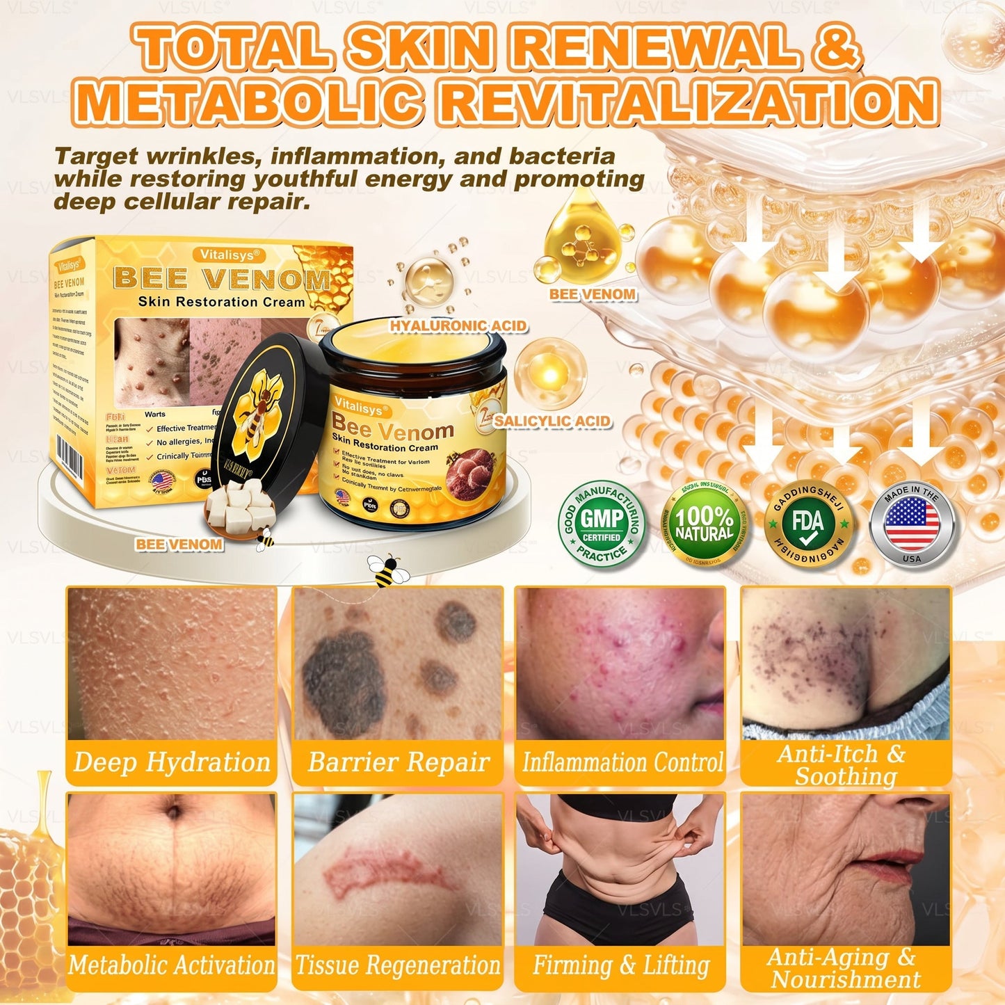 【𝟐𝟎𝟐𝟔 𝐍𝐞𝐰 𝐔𝐩𝐠𝐫𝐚𝐝𝐞: 𝟖𝟎% 𝐎𝐅𝐅】📎🍯Aeehfeng® Bee Venom Skin Restoration Cream – with Royal Jelly, Hyaluronic Acid and Bee Venom for skin hydration, elasticity, anti-aging & repair